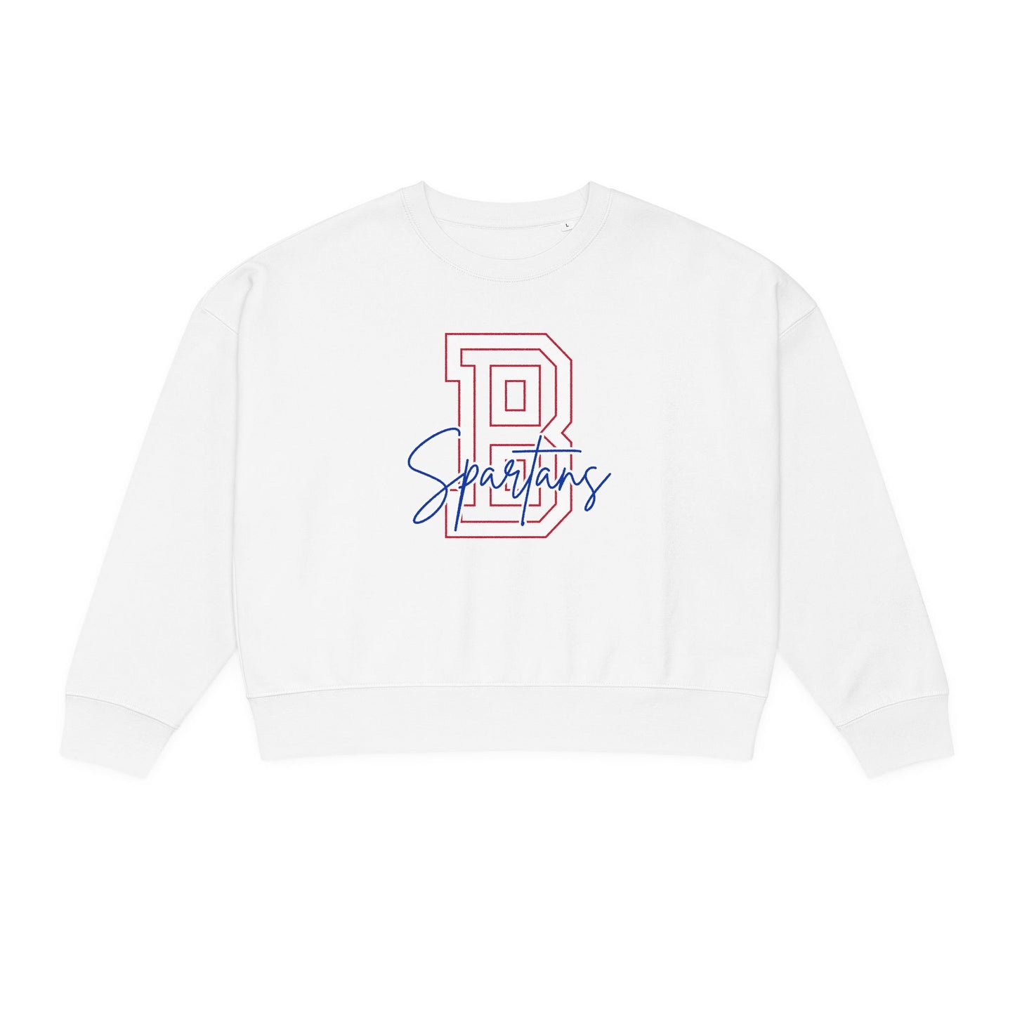 Bixby Spartans Block Letter Premium Stanley Stella Boxy Sweatshirt
