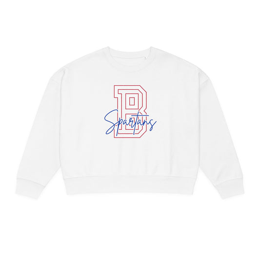 Bixby Spartans Block Letter Premium Stanley Stella Boxy Sweatshirt