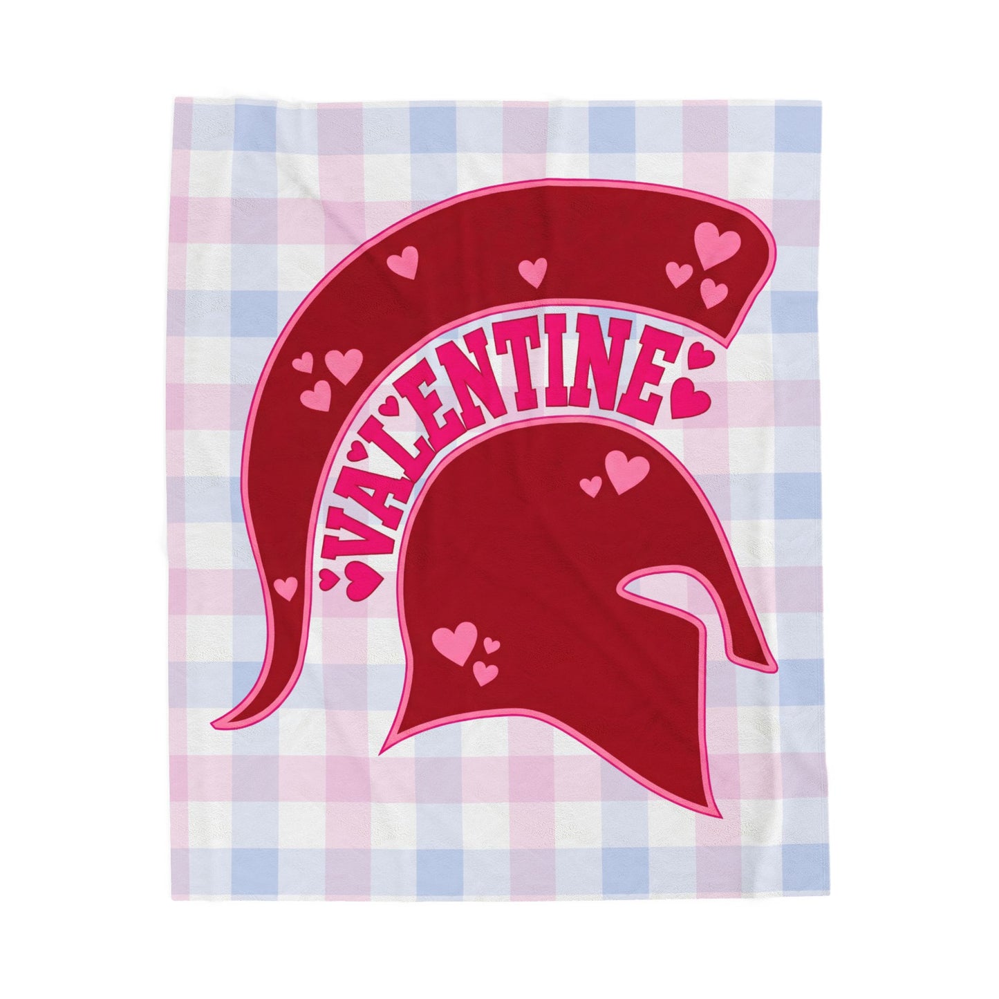 Bixby Spartan Valentine Velveteen Plush Blanket