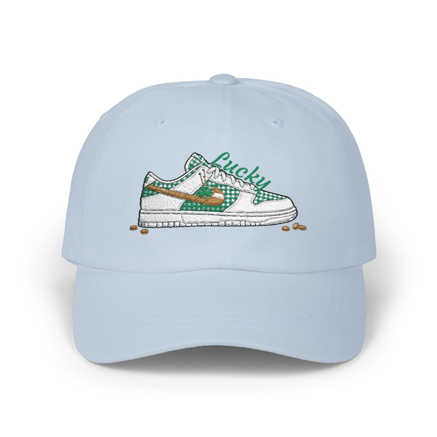 Embroidered Lucky Sneaker Dad Cap St. Patrick’s Day Casual Baseball Hat