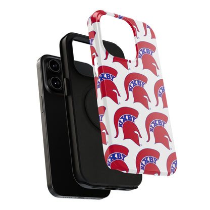 Bixby Spartan Red Logo Impact Resistant iPhone Case