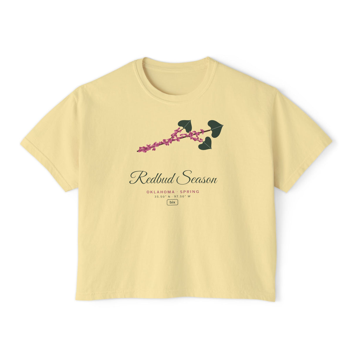 Redbud Season Oklahoma Boxy Comfort Colors Tee