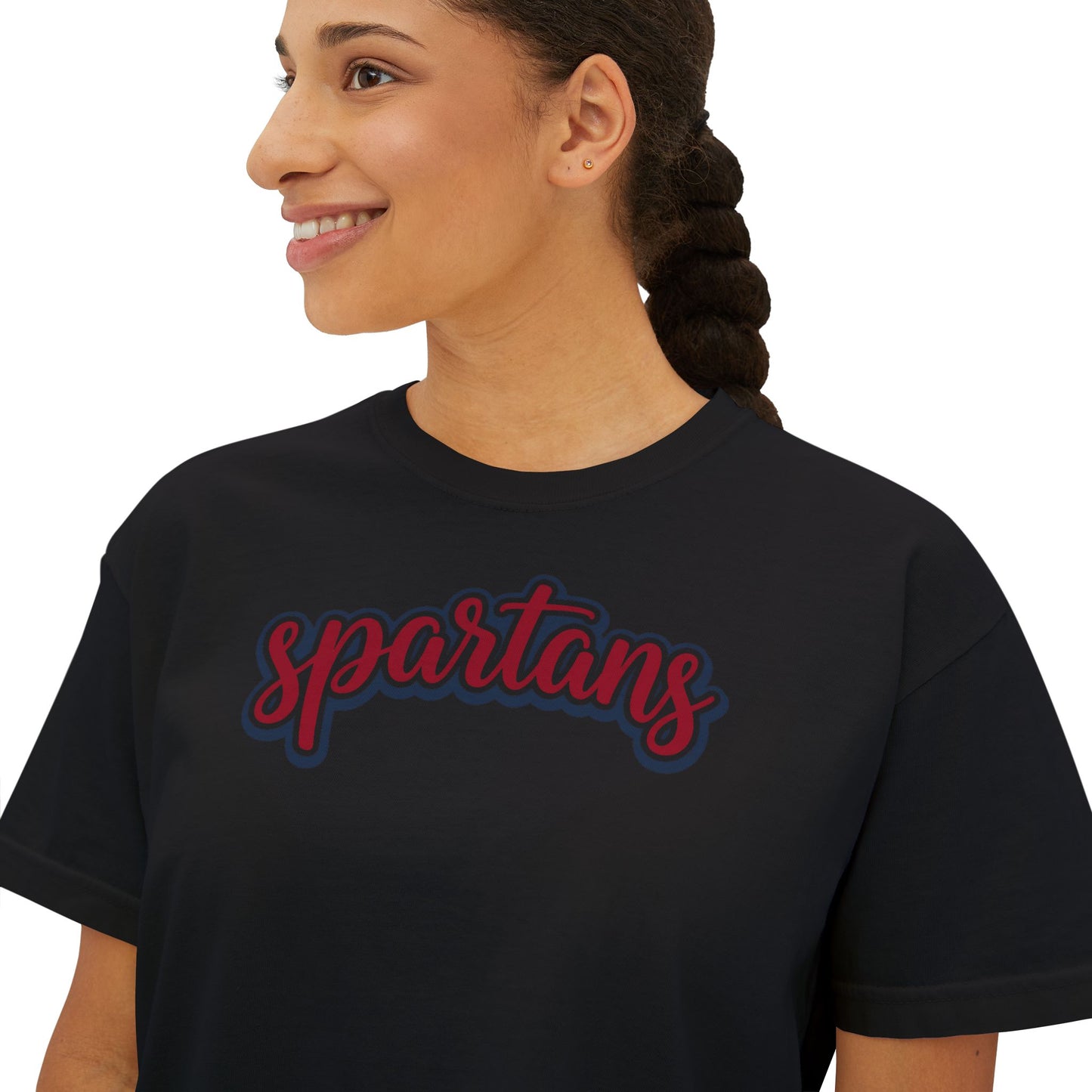 Spartans Women's Comfort Colors Boxy Tee