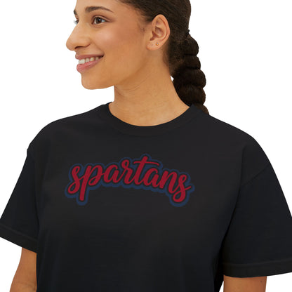Spartans Women's Comfort Colors Boxy Tee