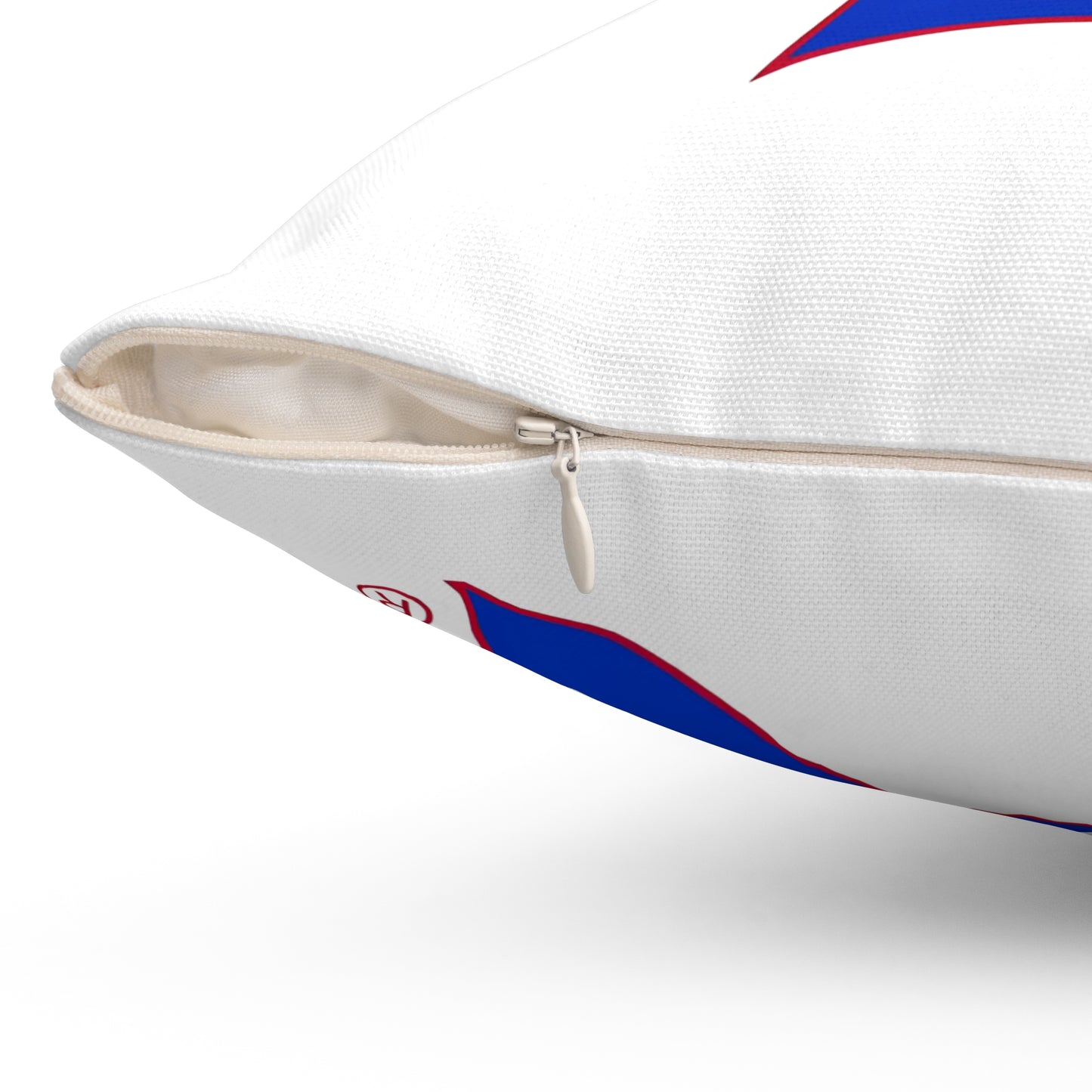 Bixby Spartans Blue Logo Decorative Pillow