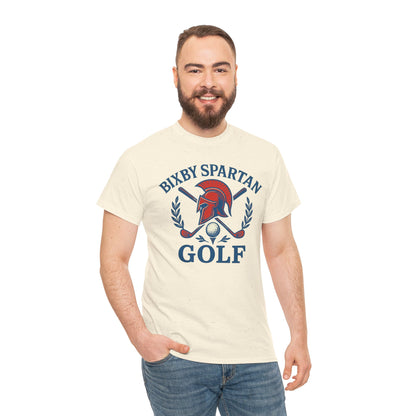 Bixby Spartans Golf Crest Gildan Tee