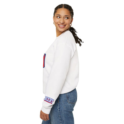 Bixby Cheer With Sleeve Print Gildan Sweatshirt