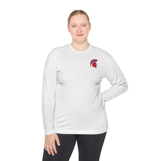 Spartan White Logo Long-Sleeve Sport-Tek Pullover