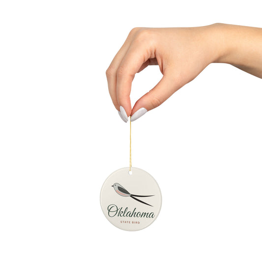 State Bird Oklahoma Porcelain Ornament