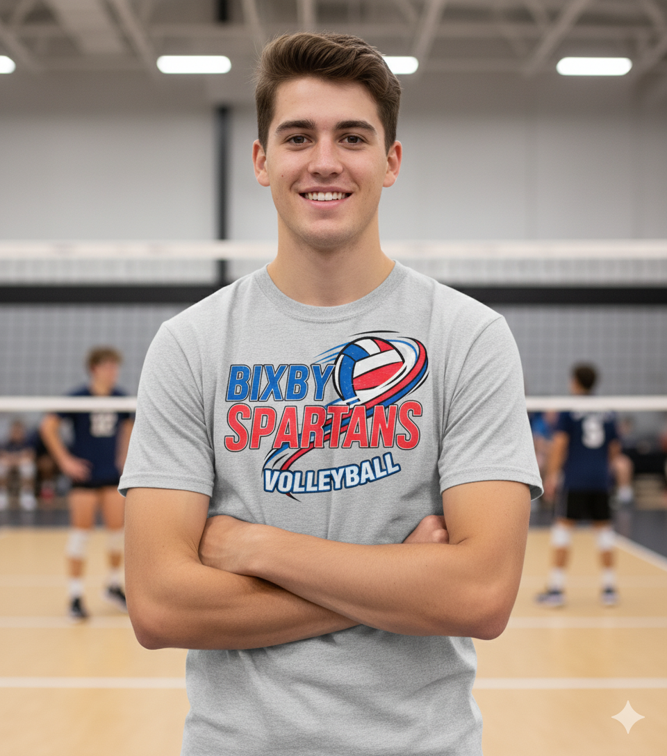 Bixby Spartans Volleyball Tee