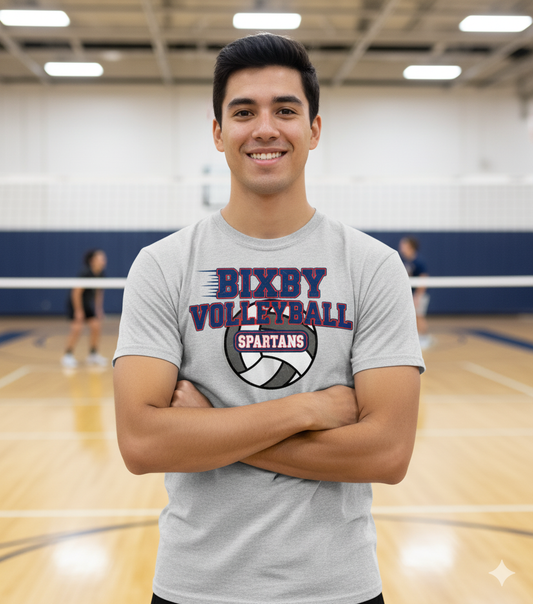 Bixby Spartan Volleyball Tee