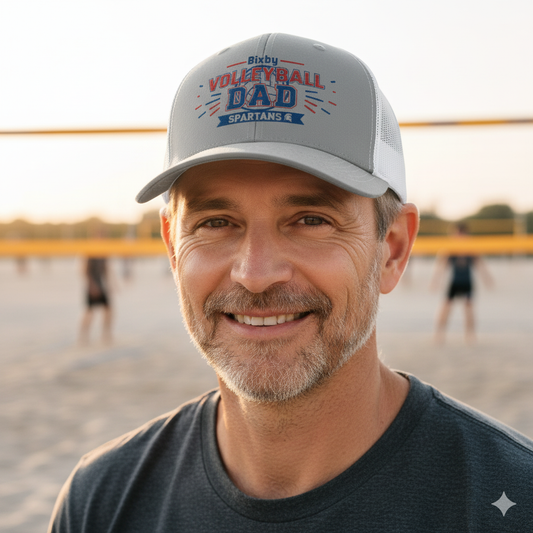 Spartan Volleyball Dad Trucker Snapback