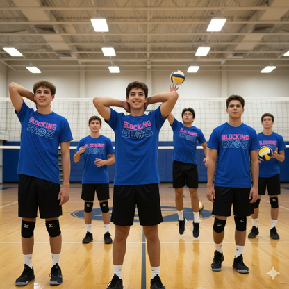 Bixby Spartan Blocking Bros Volleyball Tee