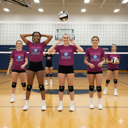Bixby Spartan Volleyball Blocking Babes Tee