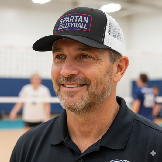 Spartan Volleyball Embroidered Trucker Hat