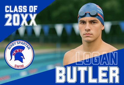 Bixby Spartan Swim Yard Sign
