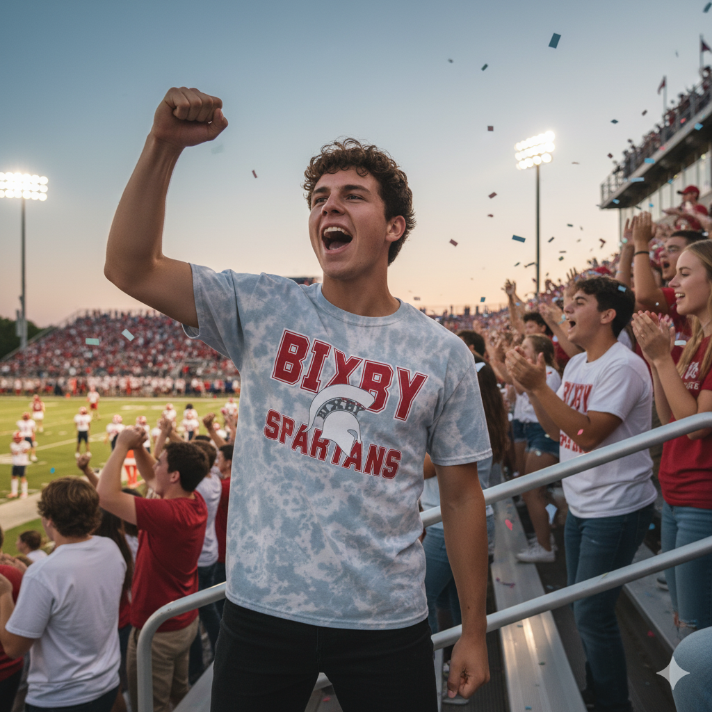 Bixby Spartan Tie-Dye Gildan Tee