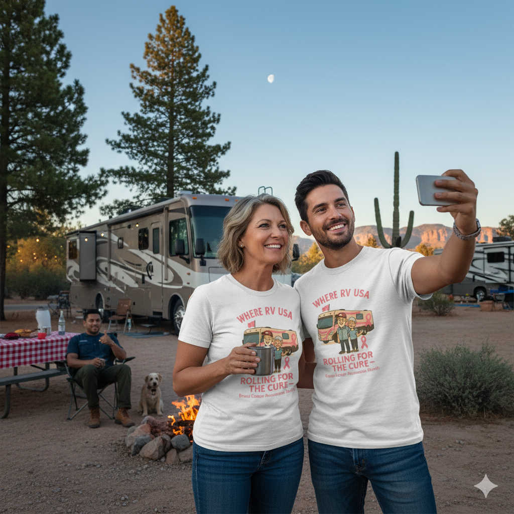 Where RV USA Breast Cancer Awareness Gildan Tee