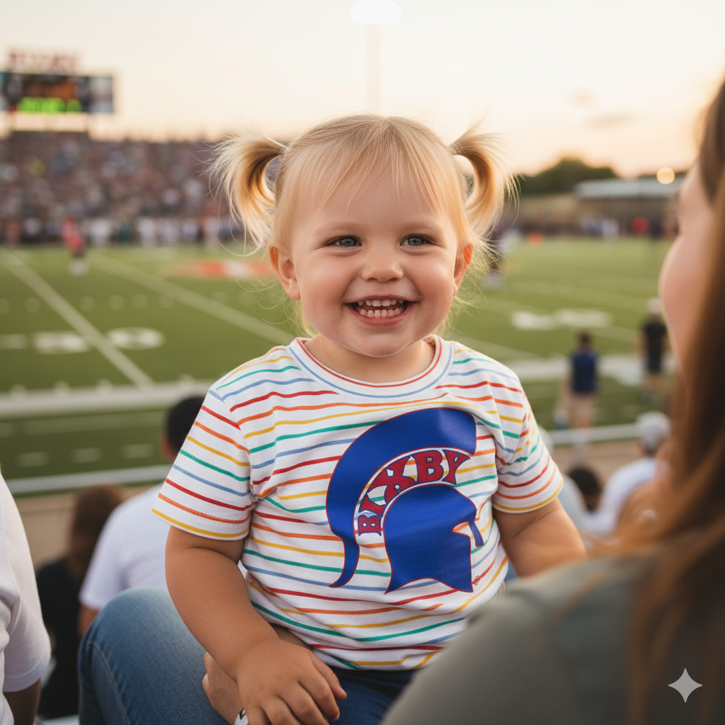 Spartan Blue Logo Rabbit Skins Toddler Tee