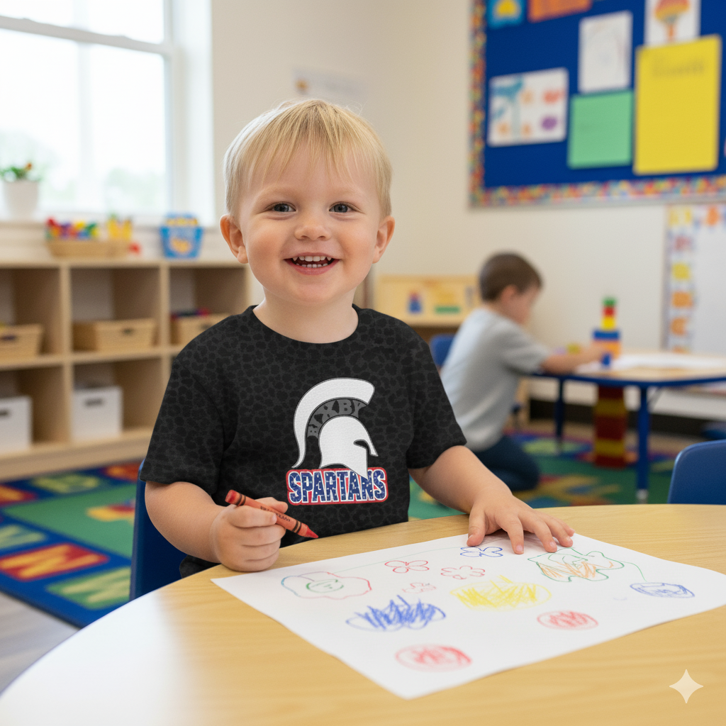 Spartans Patriotic Toddler Gildan Tee