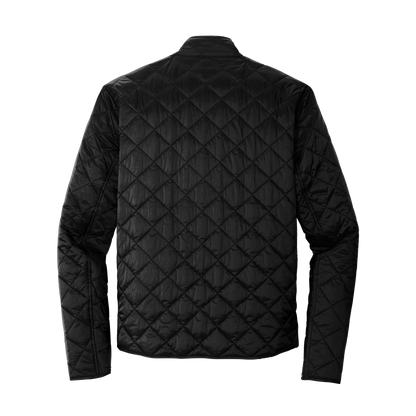 Spartan White Logo Embroidered Premium Quilted Puffy Jacket