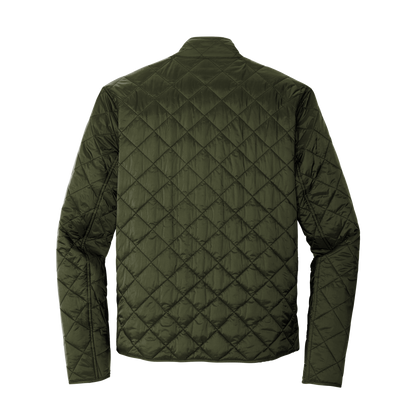 Spartan White Logo Embroidered Premium Quilted Puffy Jacket