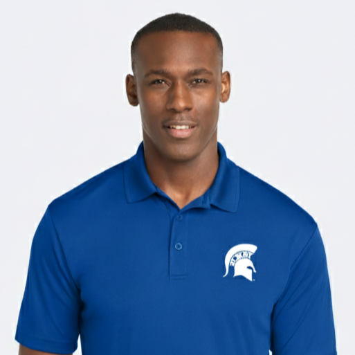 Spartan White Logo PosiCharge Sport-Tek Polo