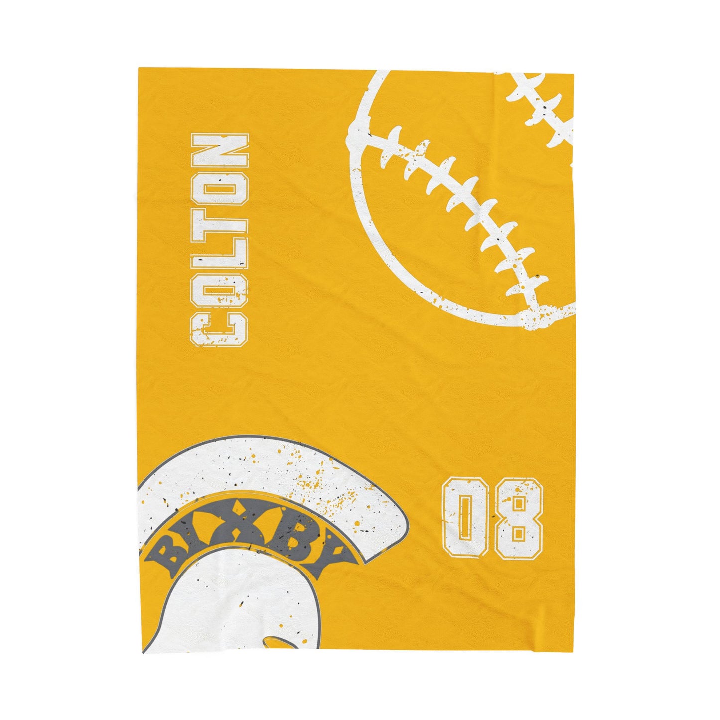 Spartan Baseball Velveteen Plush Blanket - Customized