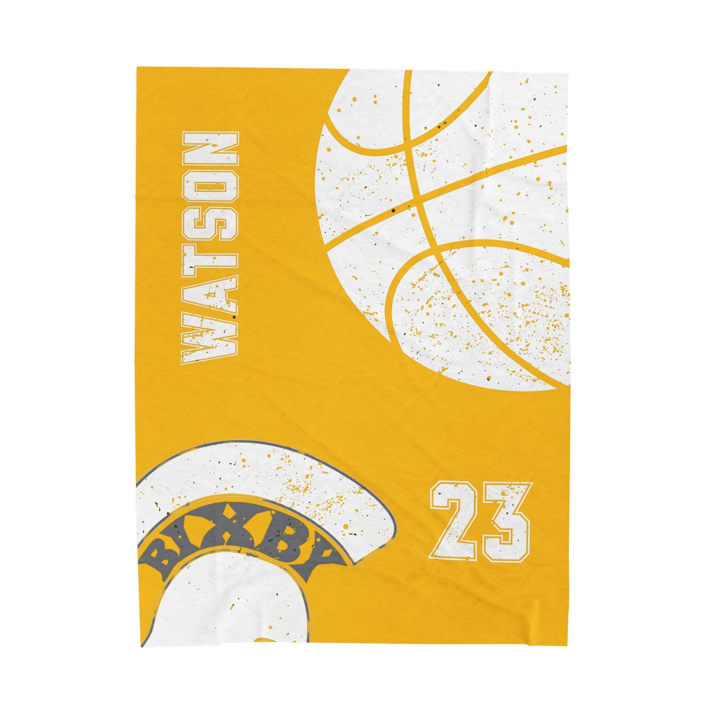 Spartan Basketball Velveteen Plush Blanket - Customized