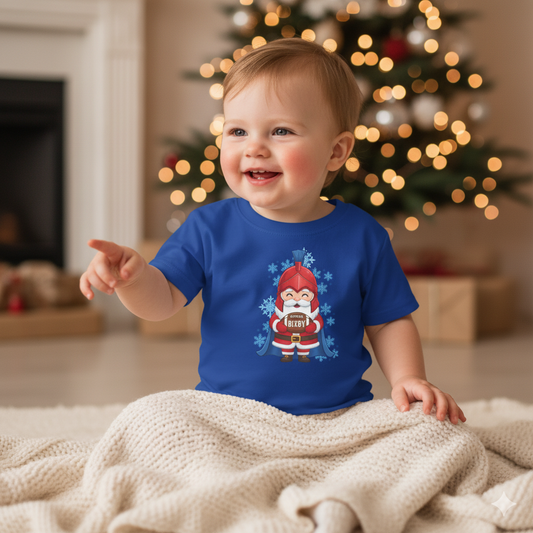 Spartan Football Santa Toddler Rabbit Skins Tee