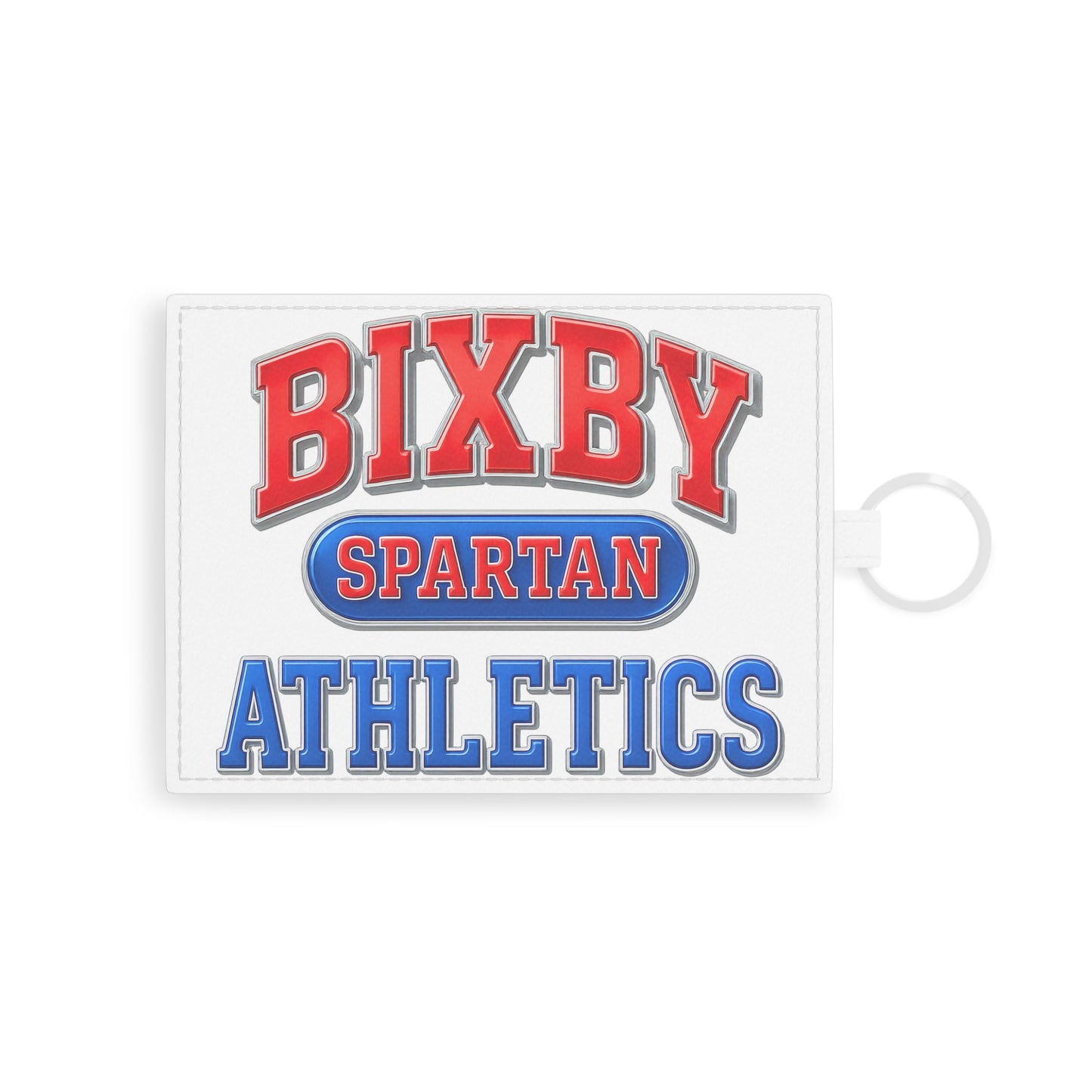Bixby Spartans Saffiano Leather Luggage Tag