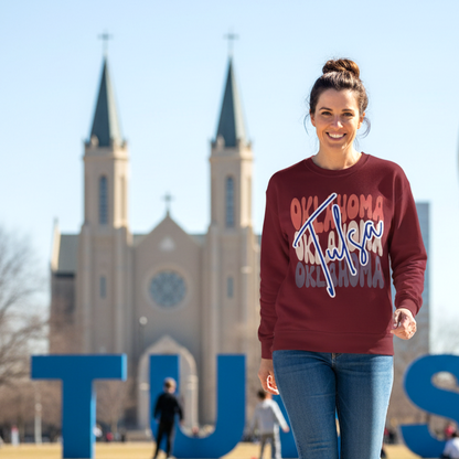 Bixby Spartans Custom City Name Oklahoma Script Sweatshirt
