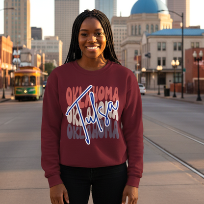 Bixby Spartans Custom City Name Oklahoma Script Sweatshirt