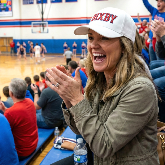 Bixby Ornate Script Lettering Embroidered Mid-Profile Cap