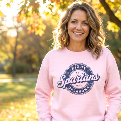Bixby Spartans Vintage Oklahoma Crewneck Gildan Sweatshirt