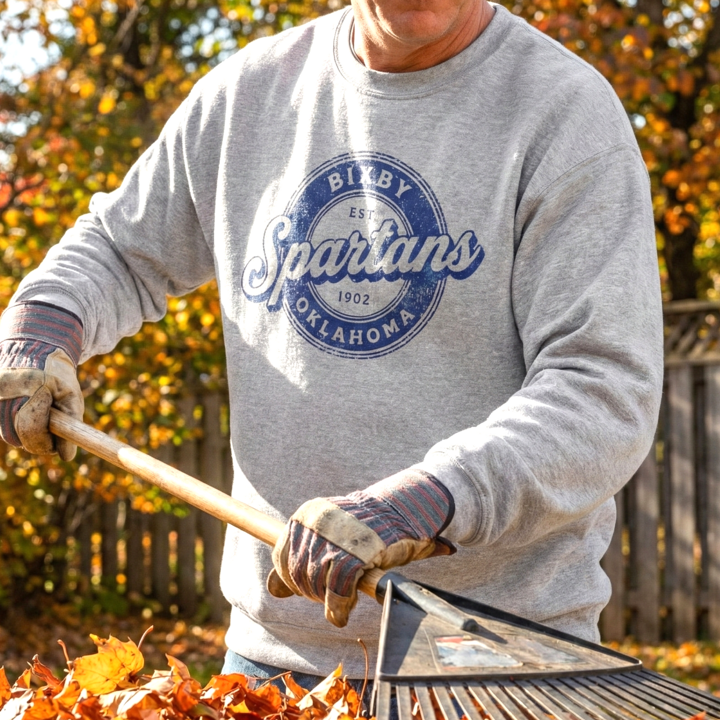 Bixby Spartans Vintage Oklahoma Crewneck Gildan Sweatshirt