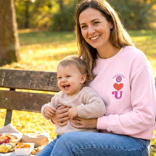 I Love U Heart Symbols Gildan Sweatshirt