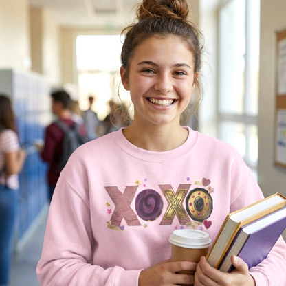 XOXO Valentine Heart Gildan Sweatshirt