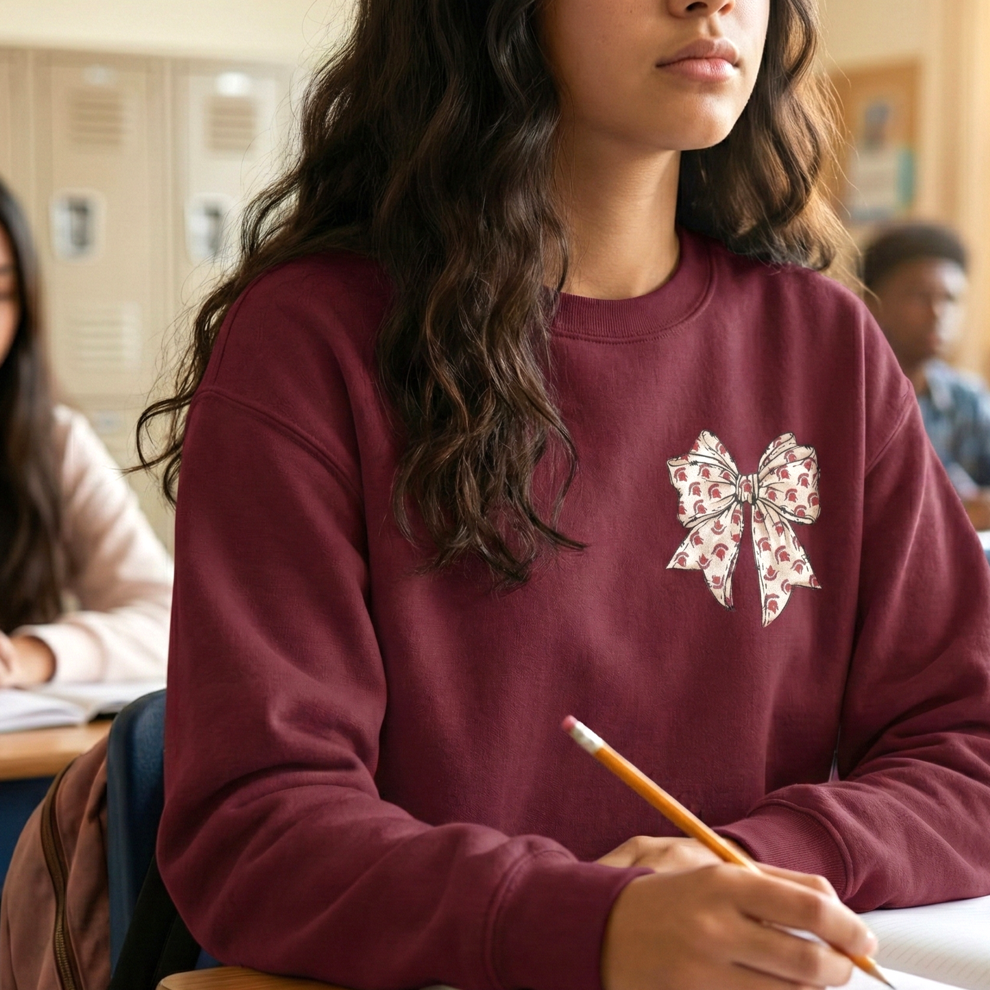 Spartan Bow Pattern Gildan Sweatshirt