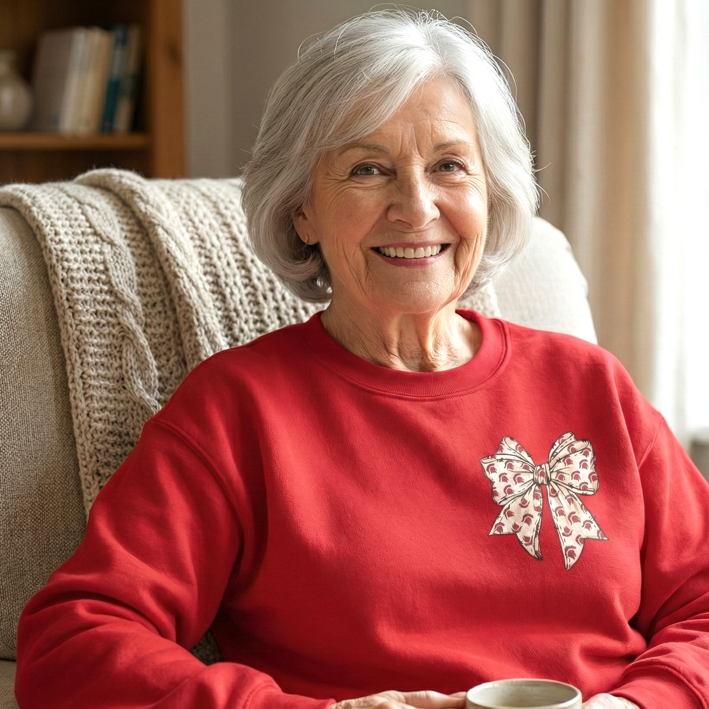 Spartan Bow Pattern Gildan Sweatshirt