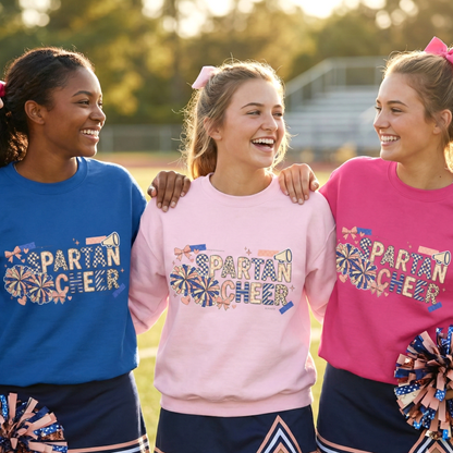 Spartan Cheer Scrapbook Collage Crewneck Sweatshirt