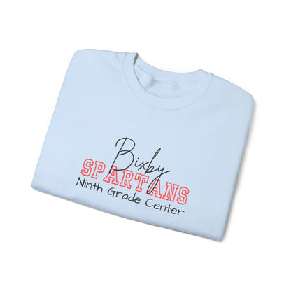 Embroidered Personalized Bixby Spartans Crewneck Sweatshirt