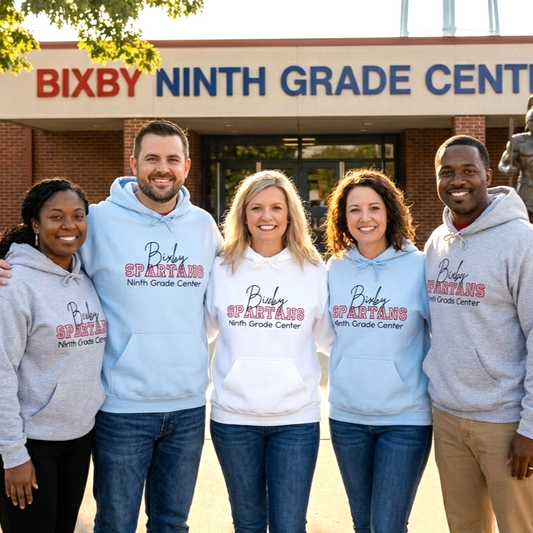 Embroidered Personalized Bixby Spartans Gildan Hoodie