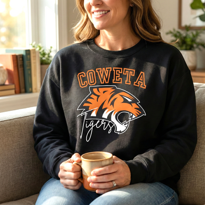 Coweta Tigers Crewneck Gildan Sweatshirt