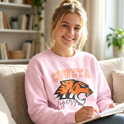 Coweta Tigers Crewneck Gildan Sweatshirt