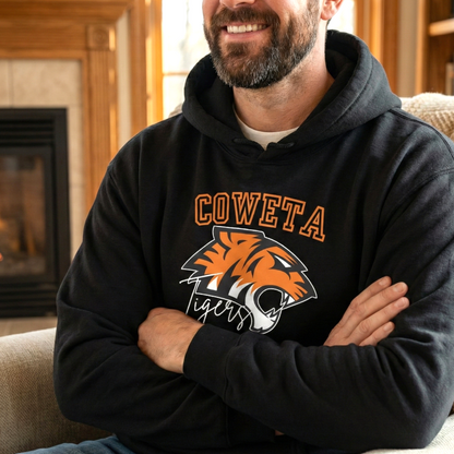 Coweta Tigers Crewneck Gildan Hoodie