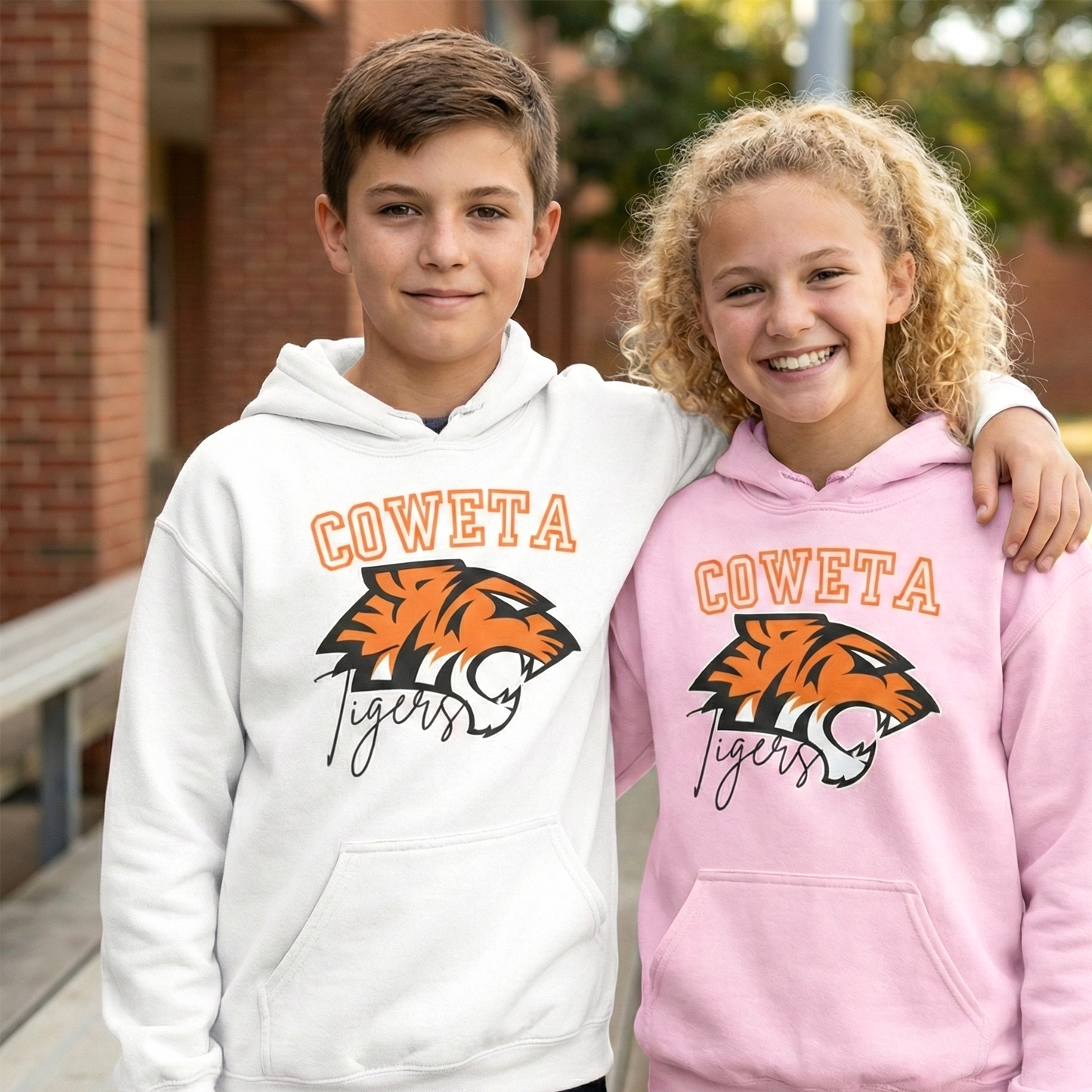 Coweta Tigers Youth Crewneck Gildan Hoodie