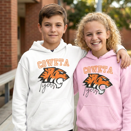 Coweta Tigers Youth Crewneck Gildan Hoodie