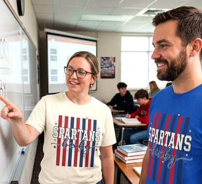 Bixby Spartan Patriotic Gildan Tee