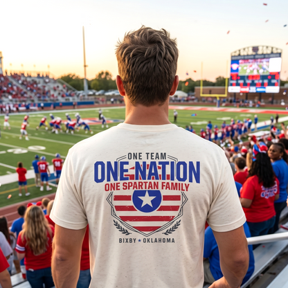 Patriotic 'One Nation, One Spartan Family' T-Shirt